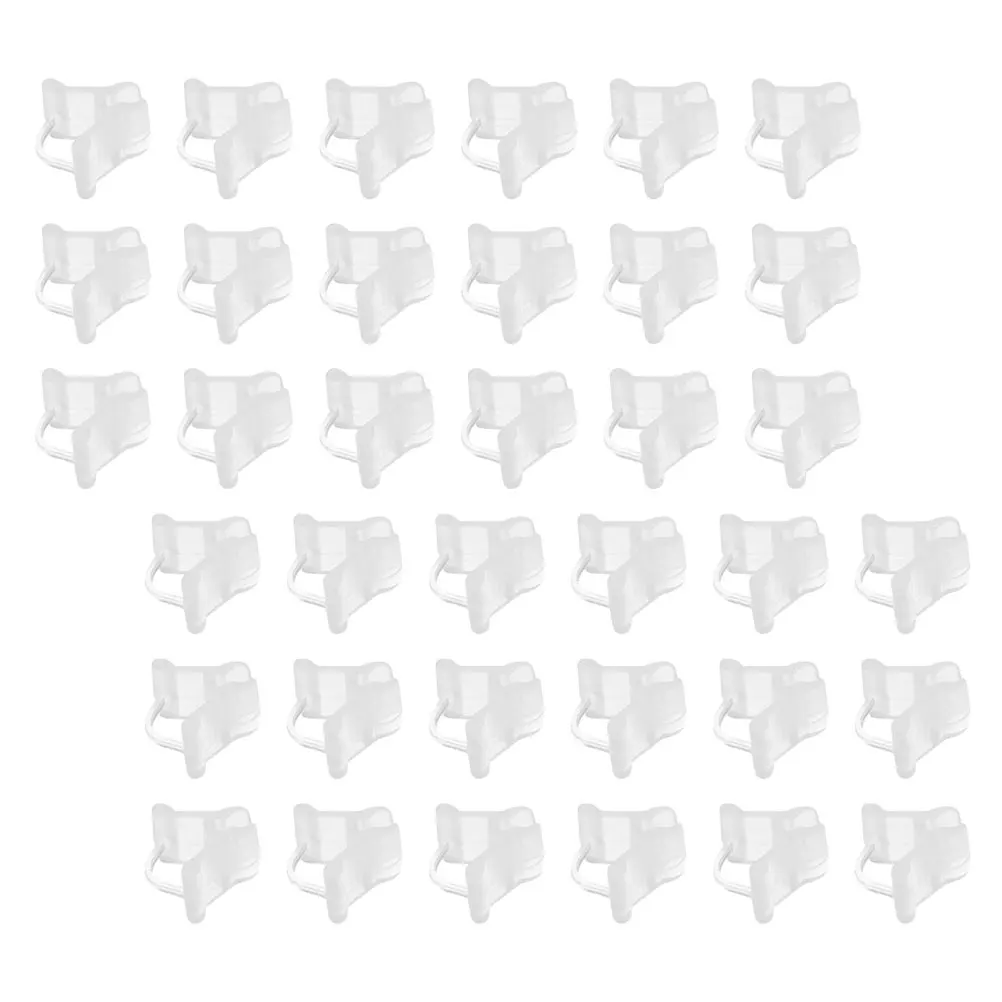 

100 pcs Grafting Clips for Tomato Seedling Sturdy Plastic Gardening Tool Plants Support Clamp Vine Fixing Sapling Growing