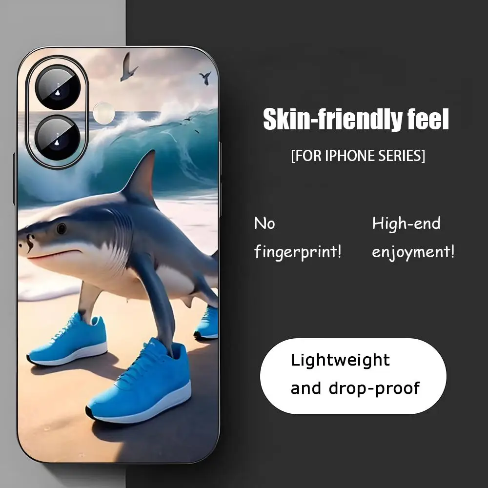 حافظة لهاتف آيفون 16 e 15 14 13 12 11 Pro Max Plus Mini X XS XR Funda Coque Tralalero Tralala #4