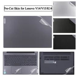 Anti Fingerprints Laptop Sticker Skin Cover for Lenovo V14 V15 G4 G3 G2 ABA IAP ITL ALC AMN IRU Waterproof Notebook Protector