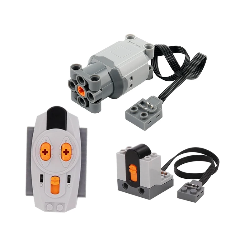 Funciones de potencia técnica MOC, función de Motor M L XL, juegos PF de alta velocidad, juguetes de ladrillo, Motor DIY para legoeds 8883 88003 8882 88004