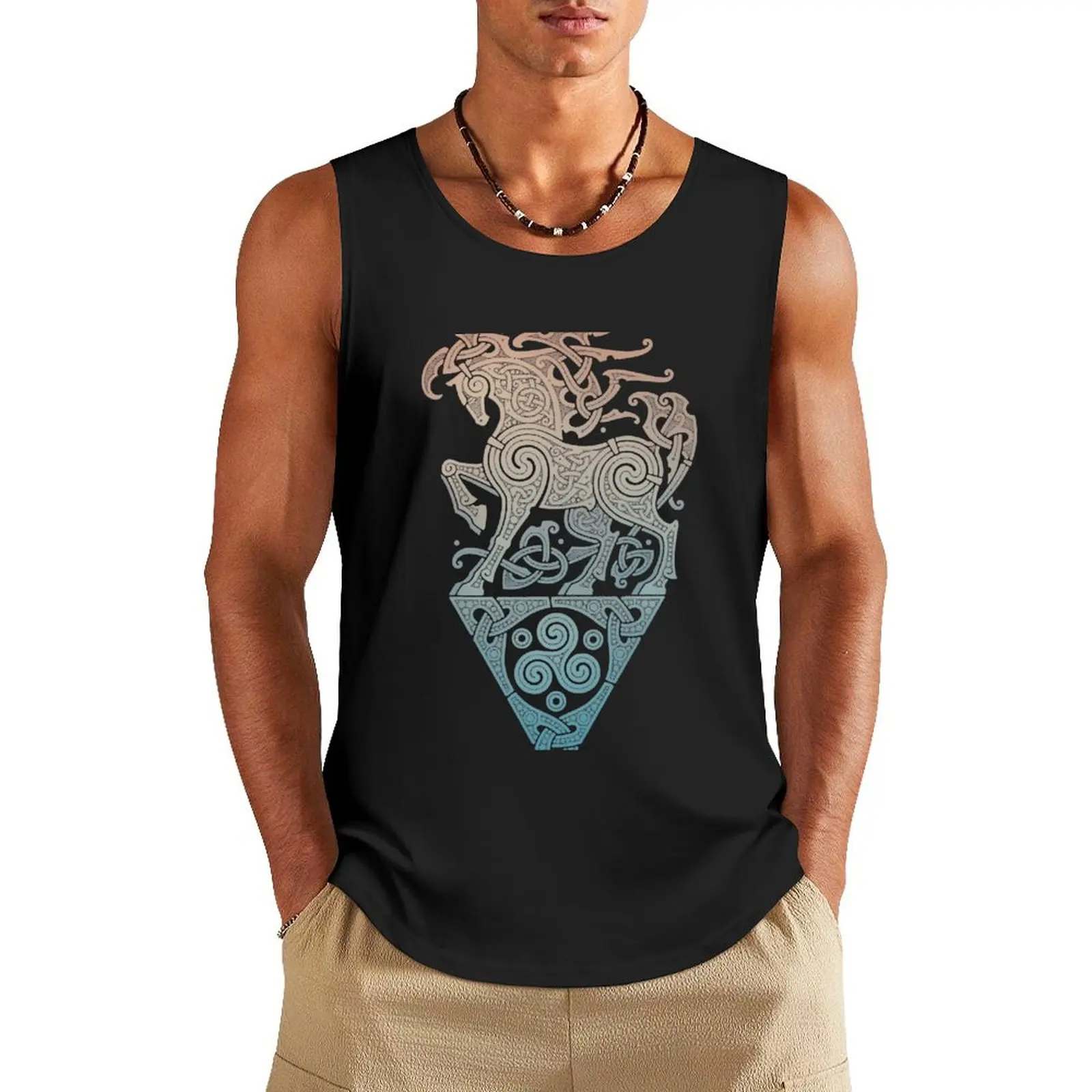 SLEIPNIR. ODIN'S STEED. Tank Top man vest T-shirt men anime t-shirts