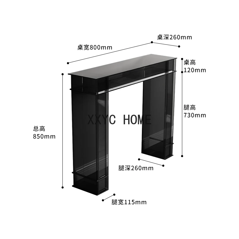 GY Light Luxury Home Console Italian Modern Minimalist Side Table Wall Narrow Decoration Entrance Rack Creative Console Tables