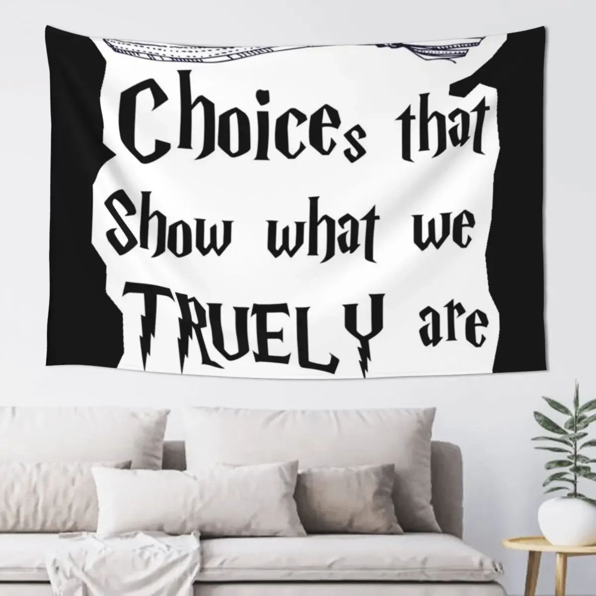 

HP quotes Sticker Wall Mural Wall Tapestries Tapestry Home Decorators Decoration Wall Aesthetic Room Decor Korean Tapestry
