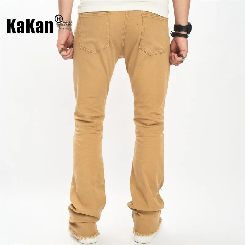 Kakan - European and American High Street New Distressed Jeans, Patch Trendy Jeans, Vintage Jeans K9-2412