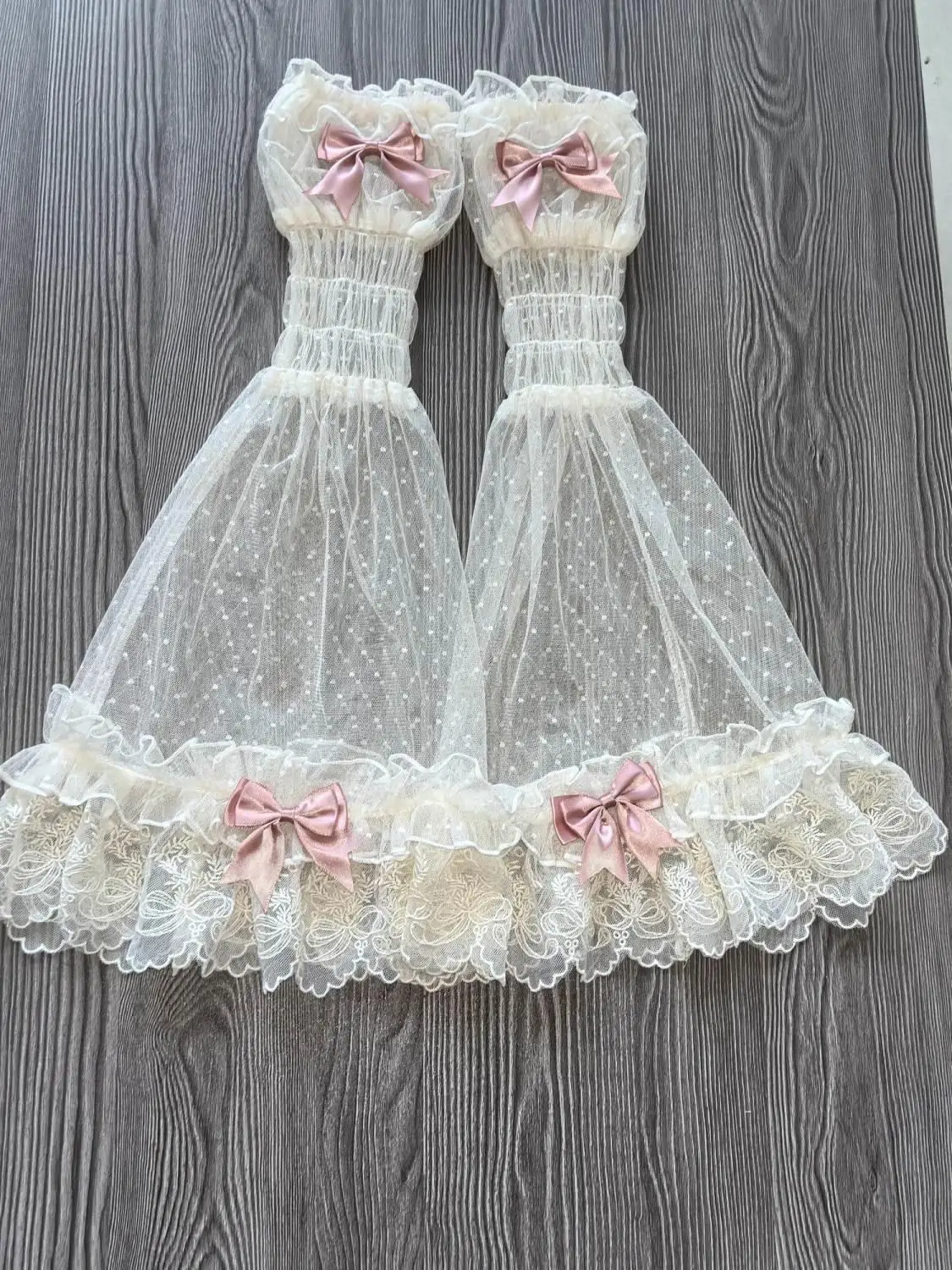 لوليتا الأميرة الأكمام الأكمام اليد اكسسوارات العناصر الصغيرة الدعائم اكسسوارات اليد الذراع كم فستان الزفاف الأكمام وهمية