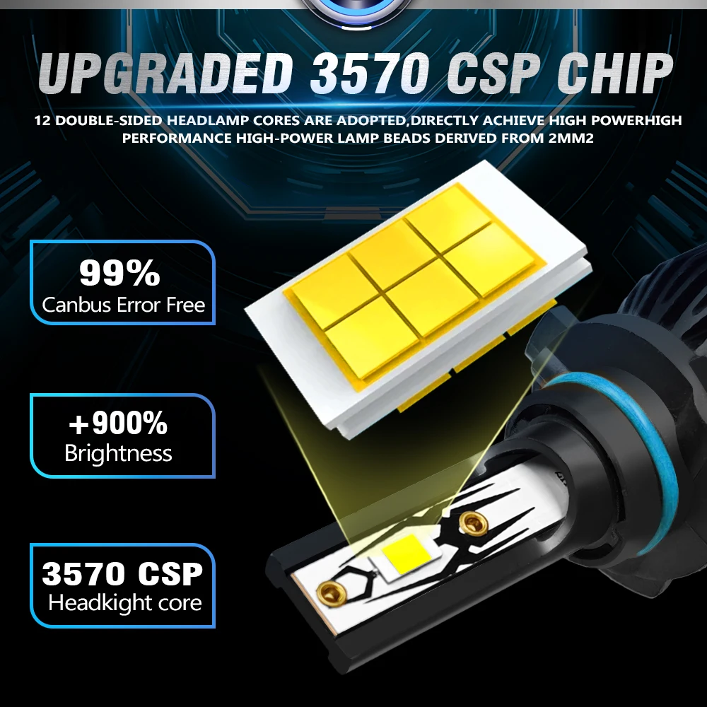 9005 9006 LED المصابيح الأمامية تحويل عدة مرحبا لو شعاع مصابيح كهربائية مروحة التبريد 6500 كيلو الضوء الأبيض لنيسان أرمادا 2011-2015