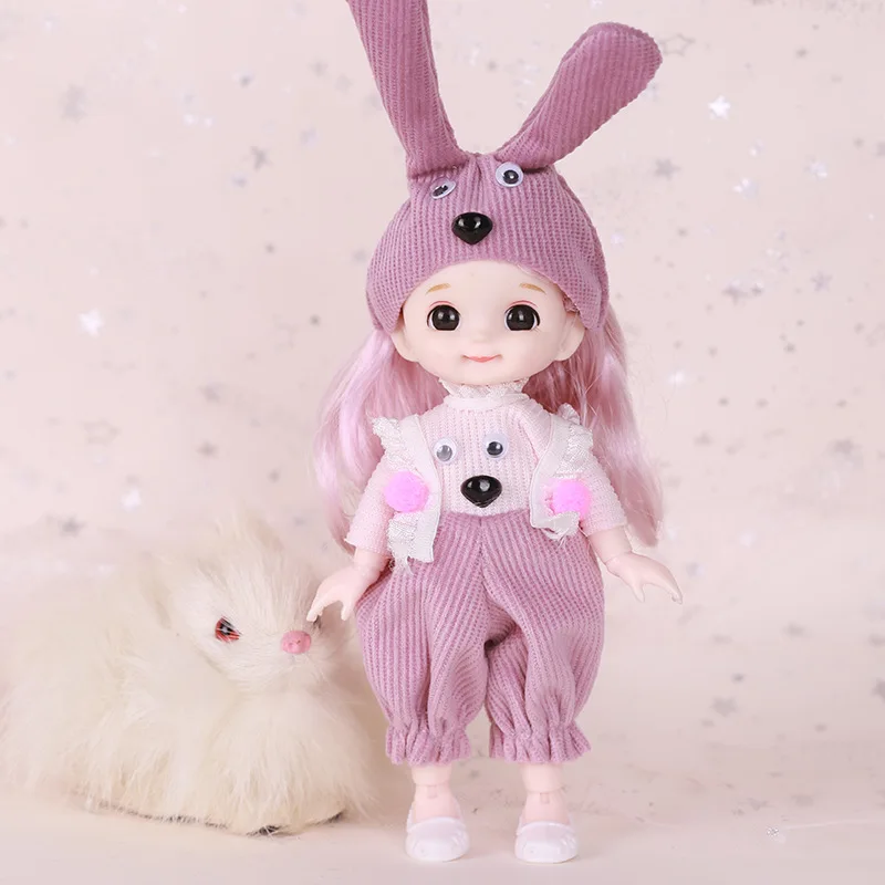 Weegschaal 1/12 16Cm Gelukkige Prinses Bjd Pop Met Kleding En Schoenen Beweegbare 13 Gewrichten Fotomodel Meisje Cadeau Kind Speelgoed Collectie
