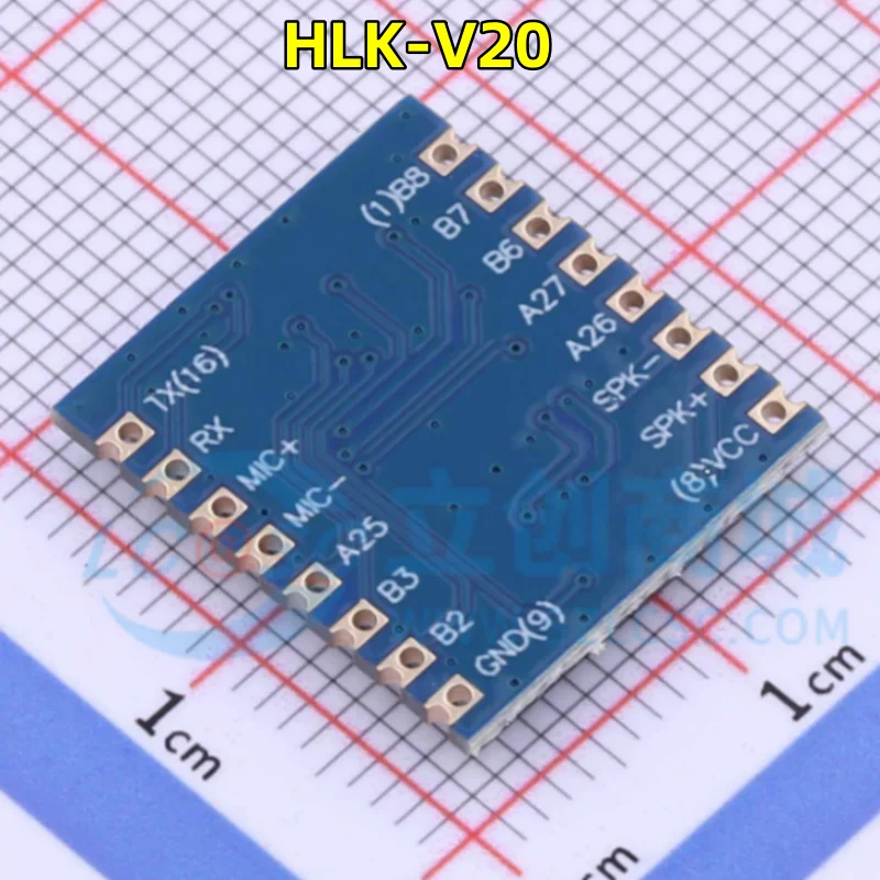 1-100 PCS/LOT The new original HLK-V20 intelligent voice recognition chip control module serial port module dual-mode custom wak