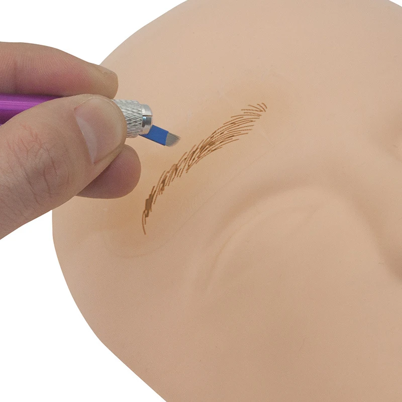 لوازم تدريب الوشم حماية الحاجب نقل الحاجب الجلد ملصق الوشم عملية حقيقية ممارسة السيليكون الدائم