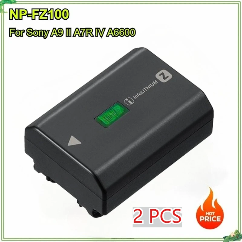 

2PCS NP-FZ100 NPFZ100 Camera Battery for Sony A9 II / A7R IV / A7R III / A7 III /ILCE-9 ILCE9 ILCE-7M3 ILCE-7RM3 A6600 As BC-QZ1