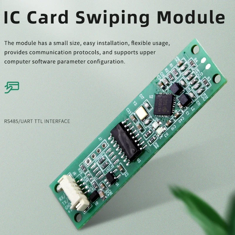 Yeni 13.56 Mhz IC Kart Okuyucu Modülü RS485/TTL Formatı Yüksek frekanslı RF Kart Okuyucu Yüz Tanıma Kart Okuyucu Modülü