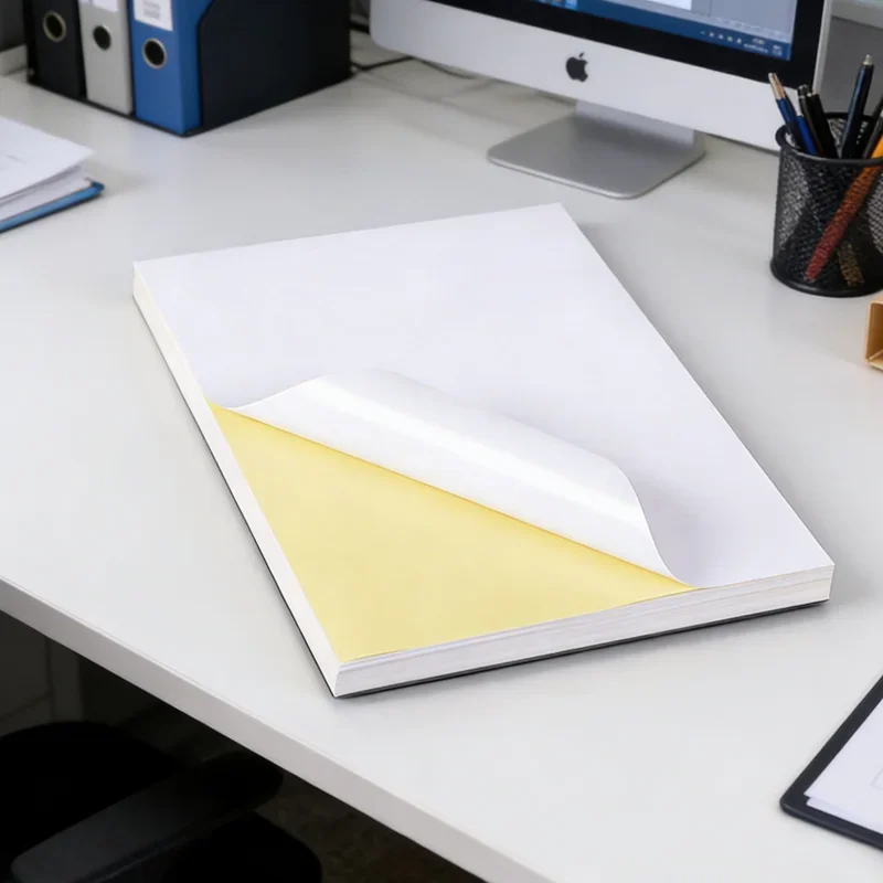 50 Sheets a4 Size Self-adhesive Stickers Writing Paper Suitable for Printers Inkjet Printing Paper Glossy Matte White