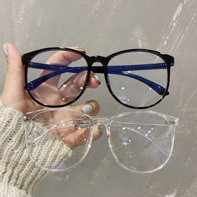 Gafas con montura de luz azul para mujer, lentes ópticas, montura Vintage, miopía