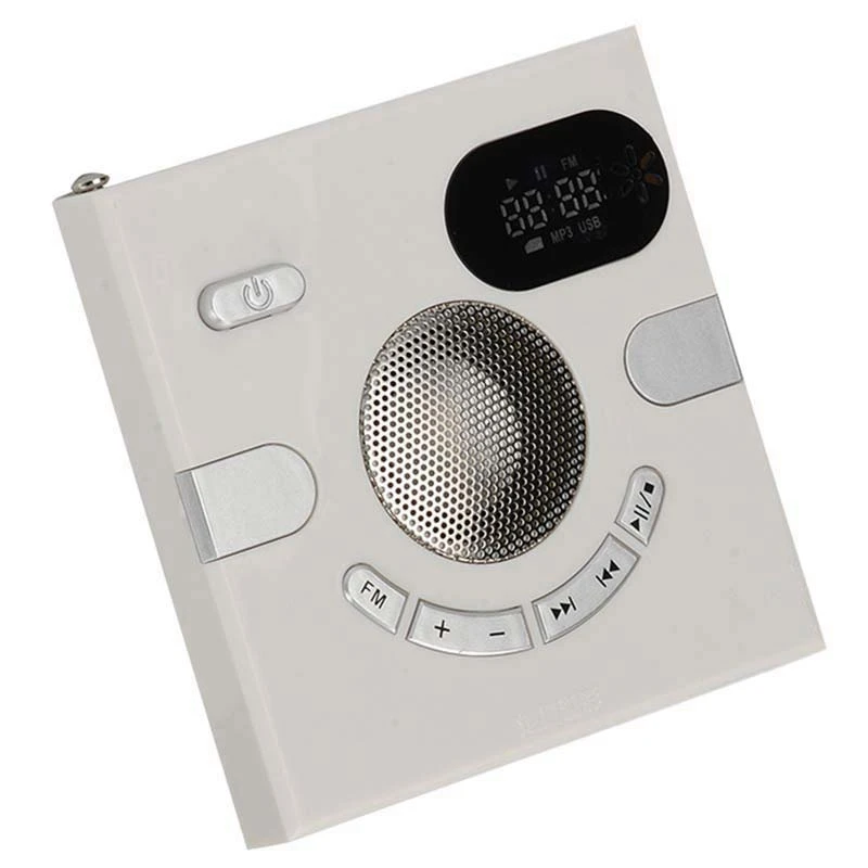 Altoparlante da parete Radio Fm con Display dell'ora supporto Jack per cuffie Aux Audio Tf Card disco Usb lettore Mp3 carica Usb