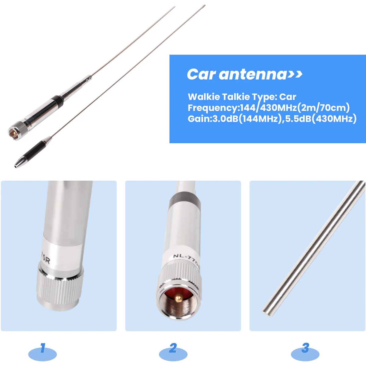 ABCD NL-770R Autoantenne High Gain Autoradioantenne