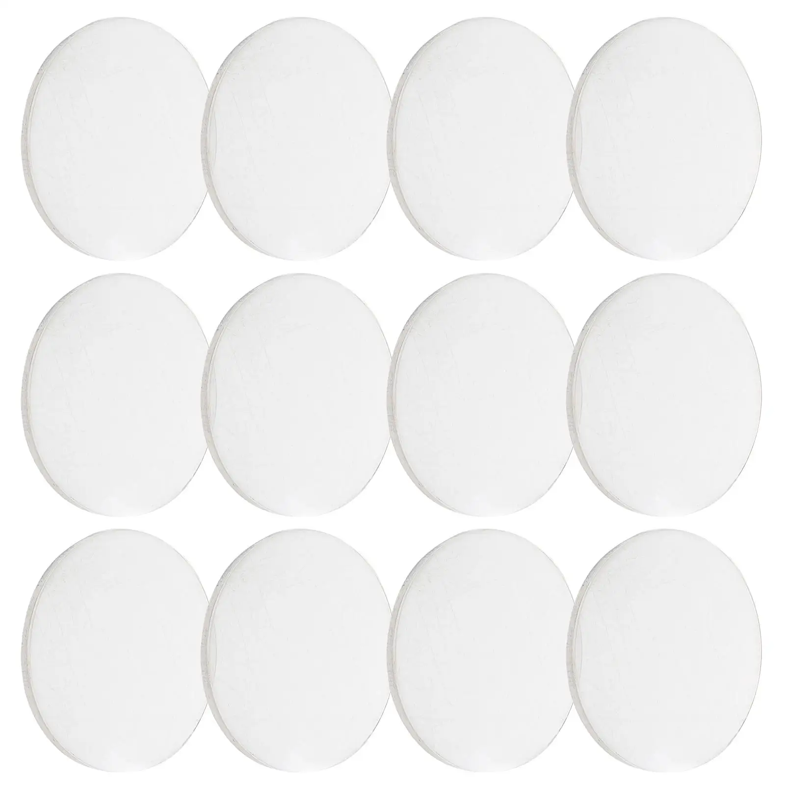 

12pcs 3D Convex Lens Transparent Acrylic Magnifying Glasses Physics Teaching Tools Experiment Aids 25MM Biconvex Set Optical