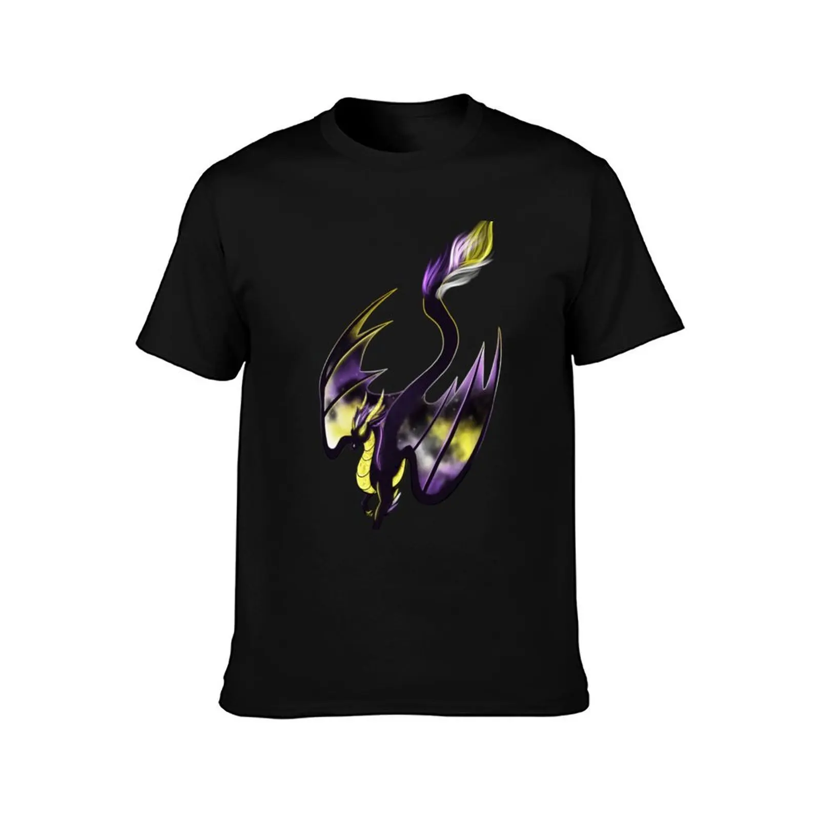 Non-binary Pride Dragon Pullover Sweatshirt| Pride dragon T-Shirt Novelty Graphic Tee Shirt T-Shirt
