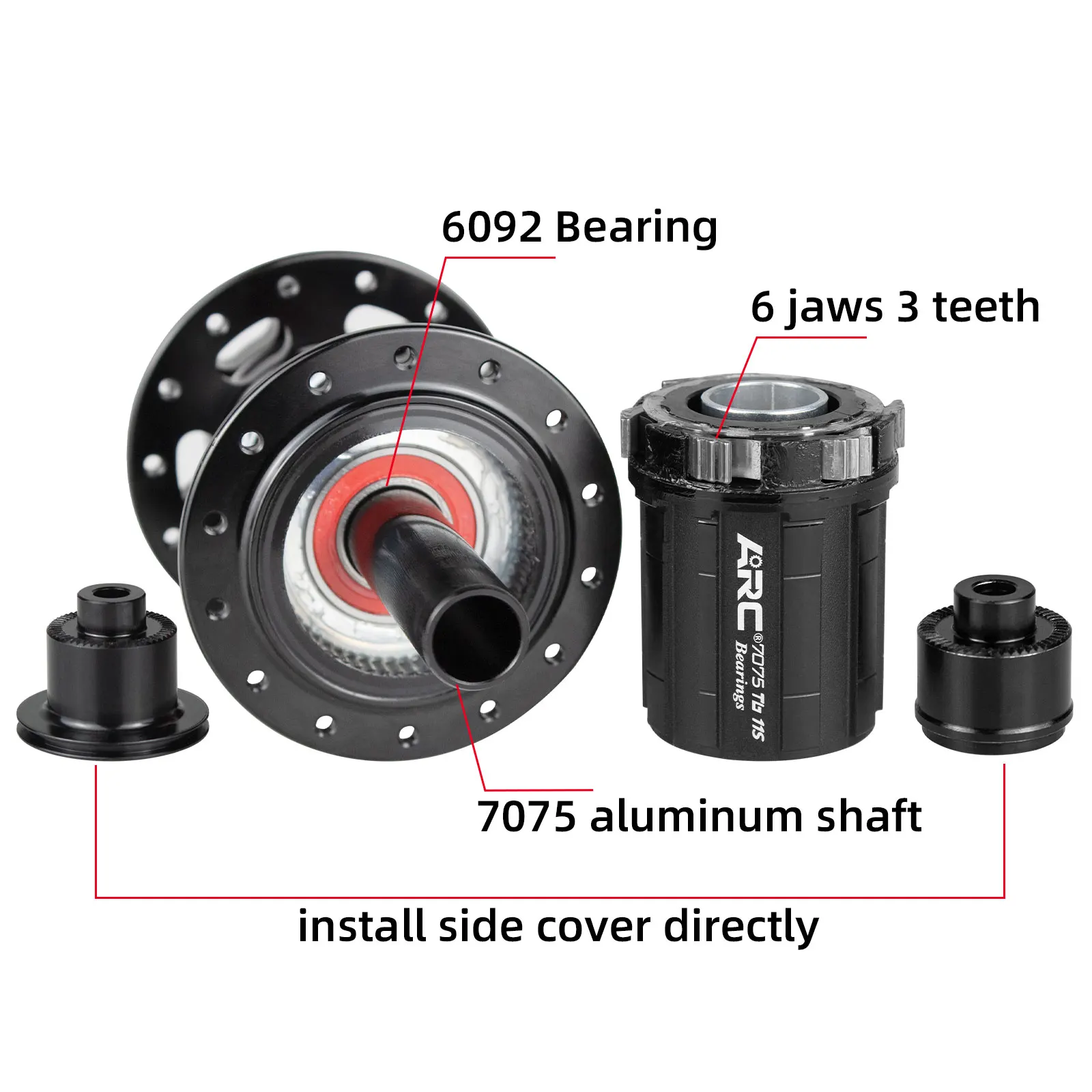 ARC MT009 4 IN 1 MTB mountain bike hubs 32 Holes qr 10 135mm thru 100mm 12 142mm front rear bicycle hubs HG MS XD 11 12 speed