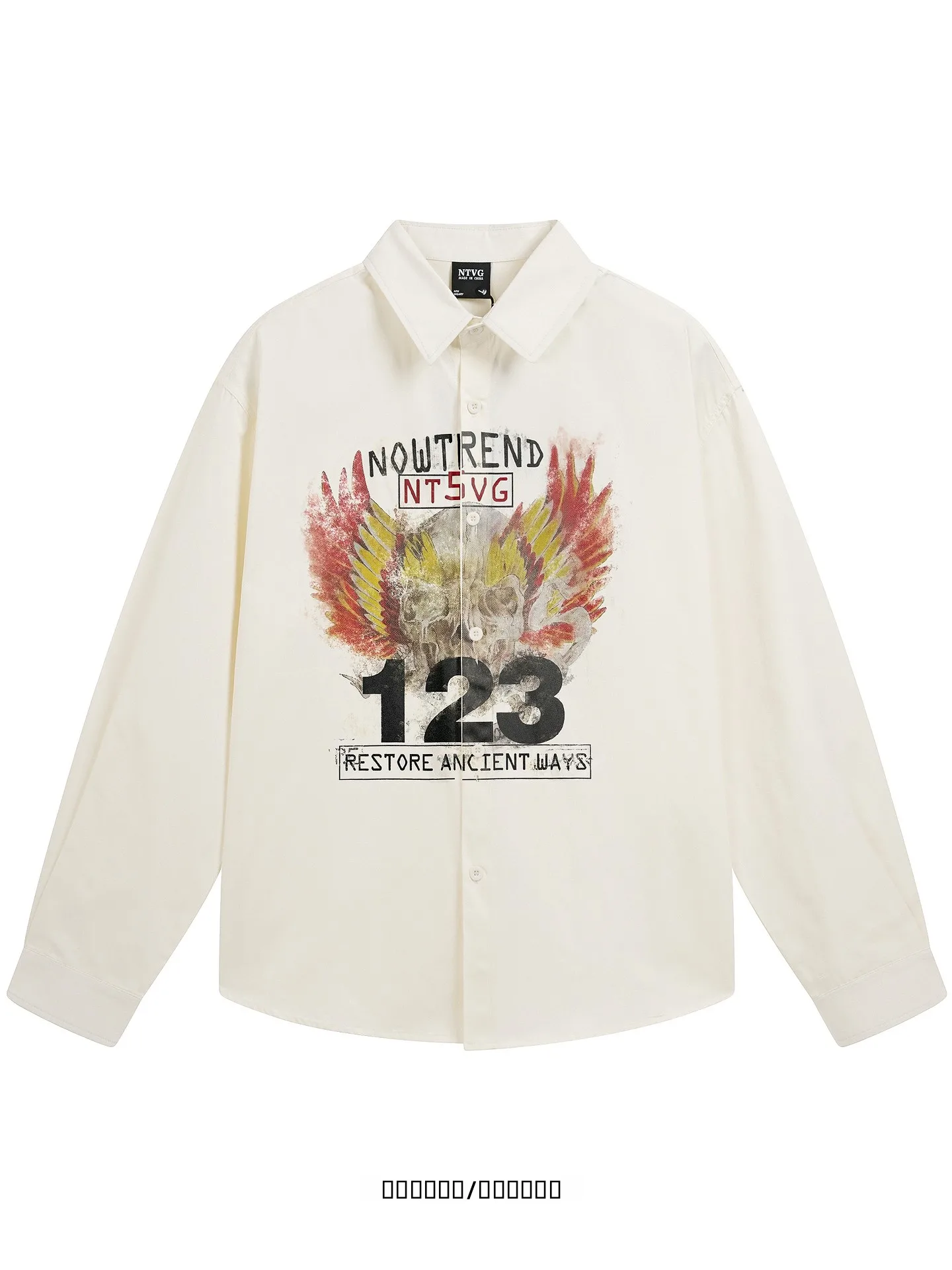 

from Vintage Washed American High Street Long Sleeve Shirt Loose Fit Simple Ins Style Youthful Breathable All Seasons