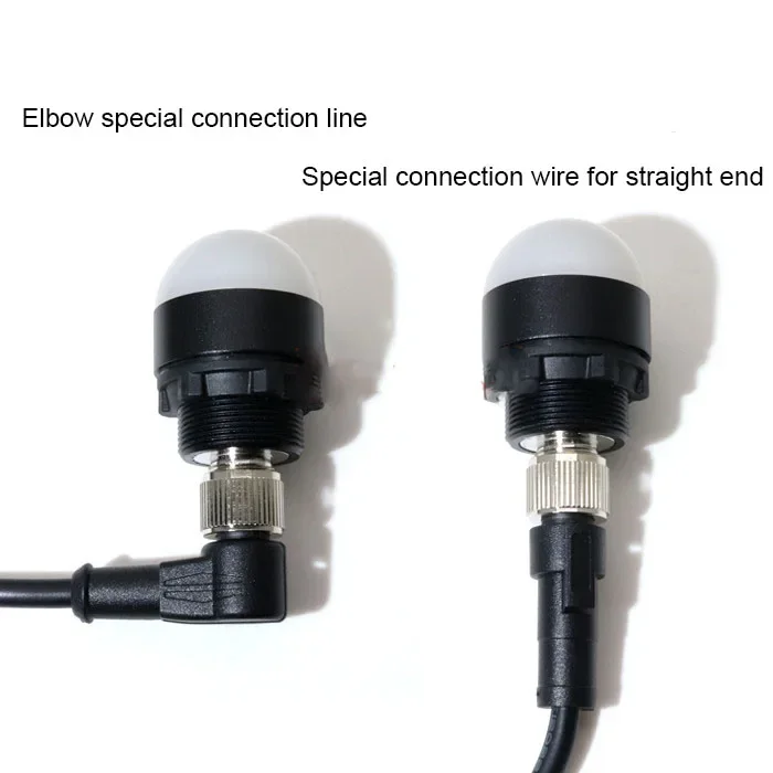 

Dia 30mm MiNi LED Tri-Color Signal Light Indicator Waterproof 24V Warning Light Hemispherical Tri-Color Light 22mm Mount Space