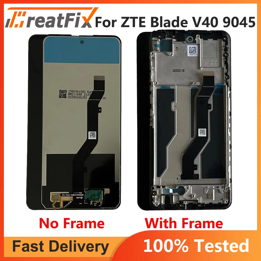 

For ZTE Blade V40 9045 LCD DIsplay Touch Screen Digitizer Assembly Replacement LCD Frame Blade V40 V 40 LCD Parts 9045