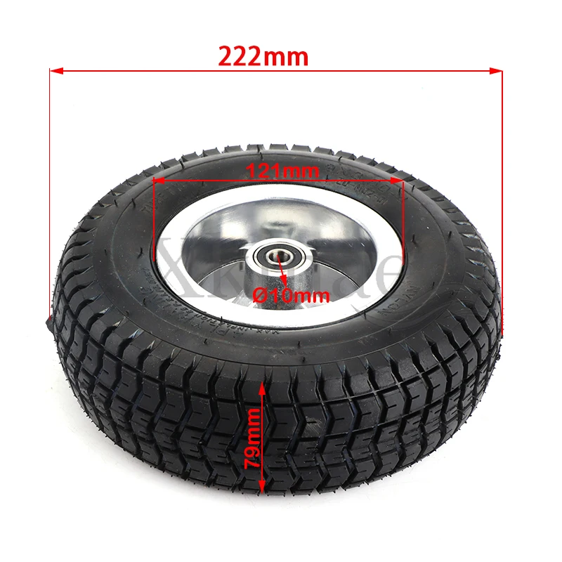 9 inch wheel 9x3.50-4 tires tyre Inner Tube and rim Combo for Gas Scooter Skateboard Pocket Bike Electric tricycle