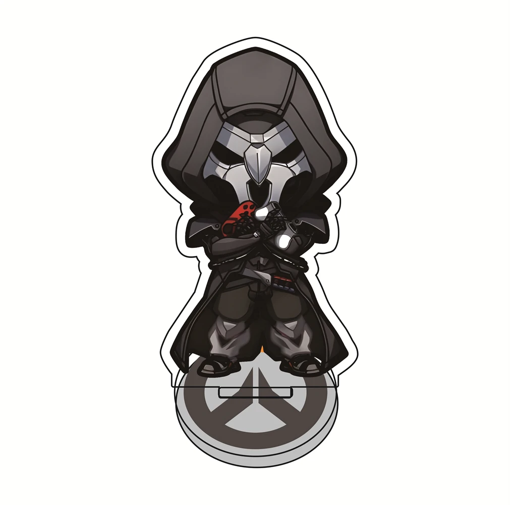 Overwatch 2 10cm Acrylic Stand Figures Zenyatta , McCree & D.Va Game Collectible Merchandise Desktop Decoration Fan Gift view 5