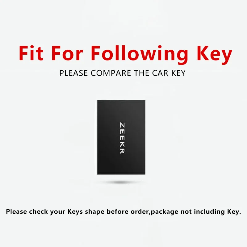 For Zeekr 001 009 X Car NFC Card Key Case Remote Protection Cover Shell Keychain Housing Ring Holder Fob Interior Accessories