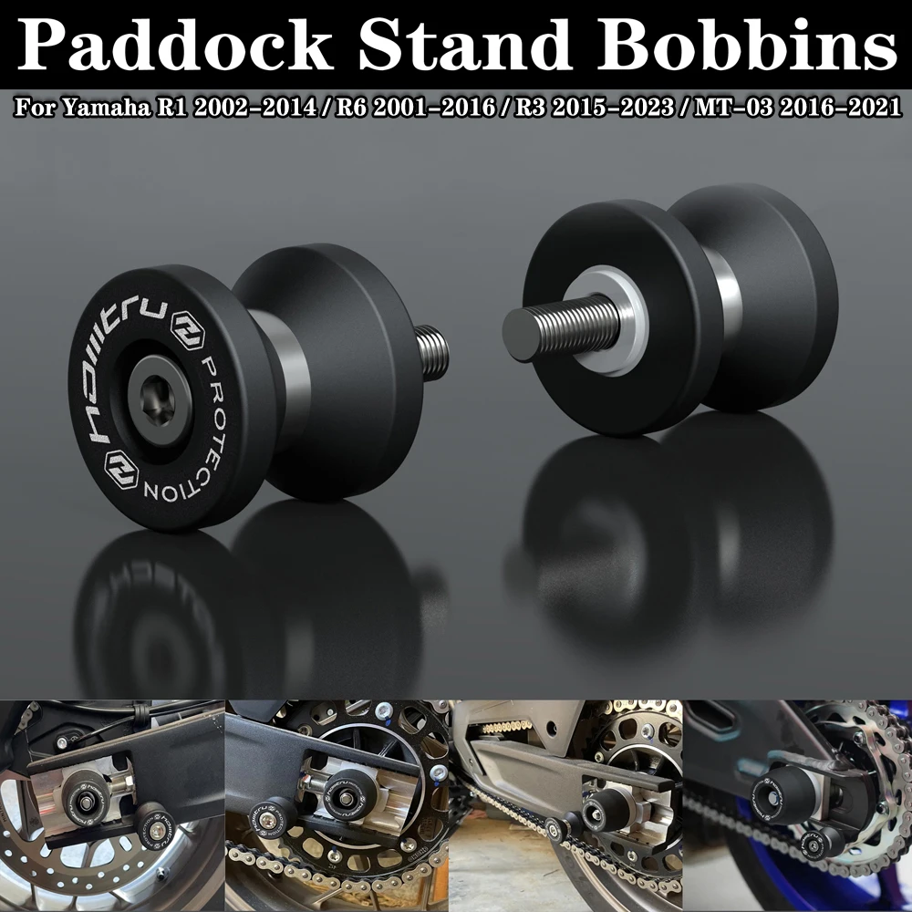 Per Yamaha R1 2002-2014 / R6 2001-2016 / R3 2015-2023 / MT-03 2016-2021 bobine Stand Paddock