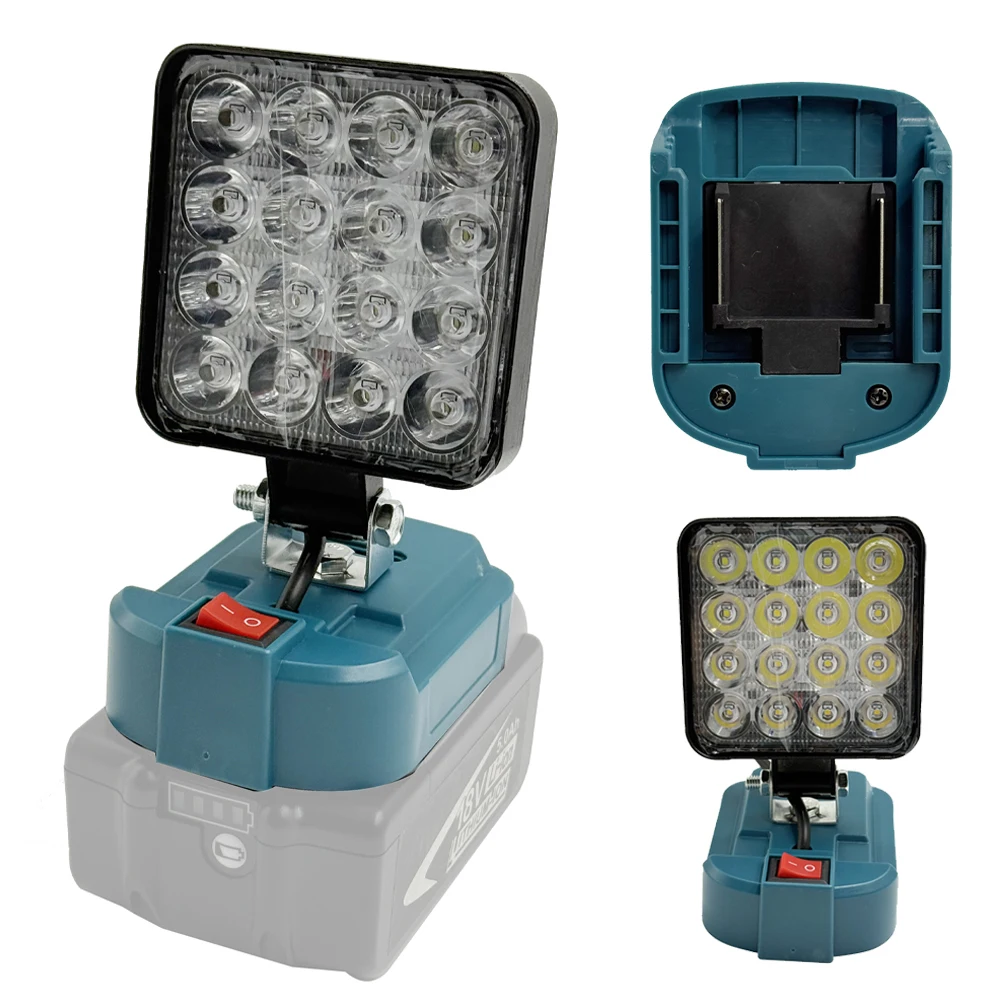 

For Makita 14.4V-18V Li-ion Battery Lantern Outdoor Flashlight 3 inch Cordless LED Work Light Camping Lamp Emergency Lighting