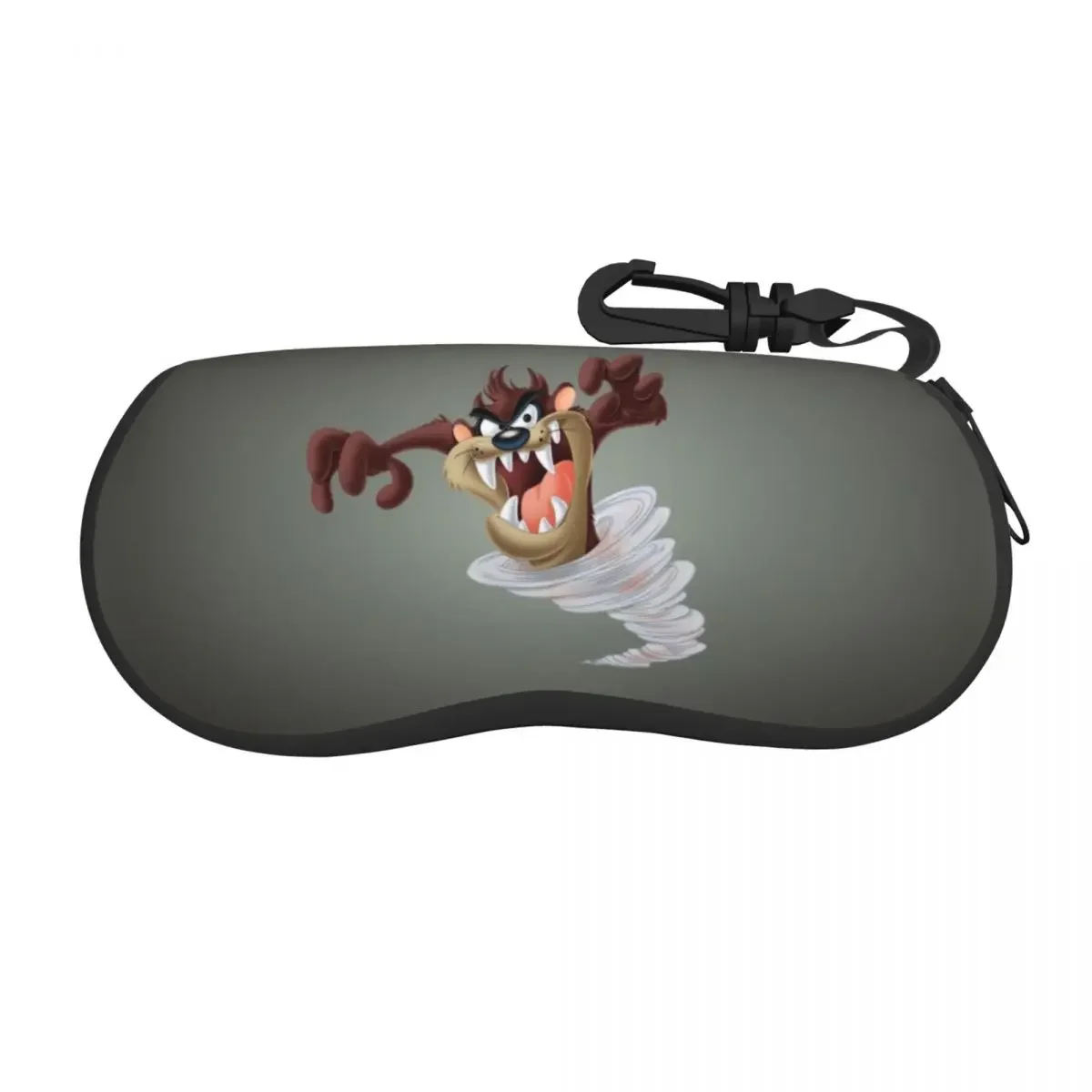 Custom Funny Tasmanians Cartoon Shell Glasses Case Unisex Travel Taz Devil Eyeglasses Case Sunglasses Protector Box