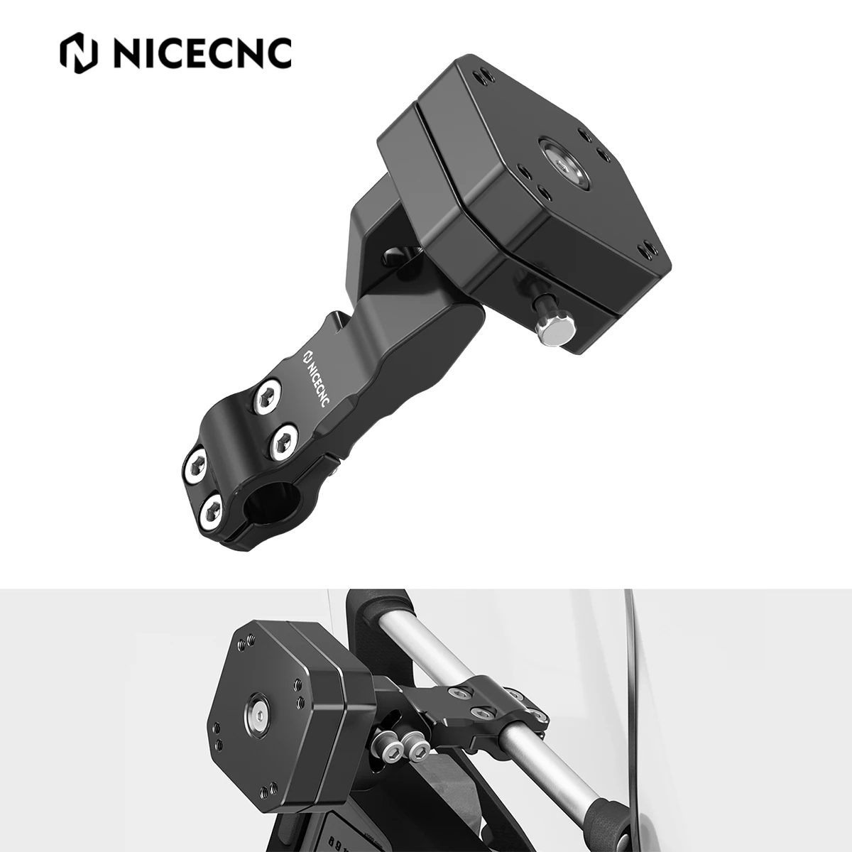 

For 2026 2025 Yamaha Tenere 700 XTZ700 T700 All Year 12MM GPS Holder Bar Clamp Navigatiom Bracket Mount For Super Tenere XTZ1200