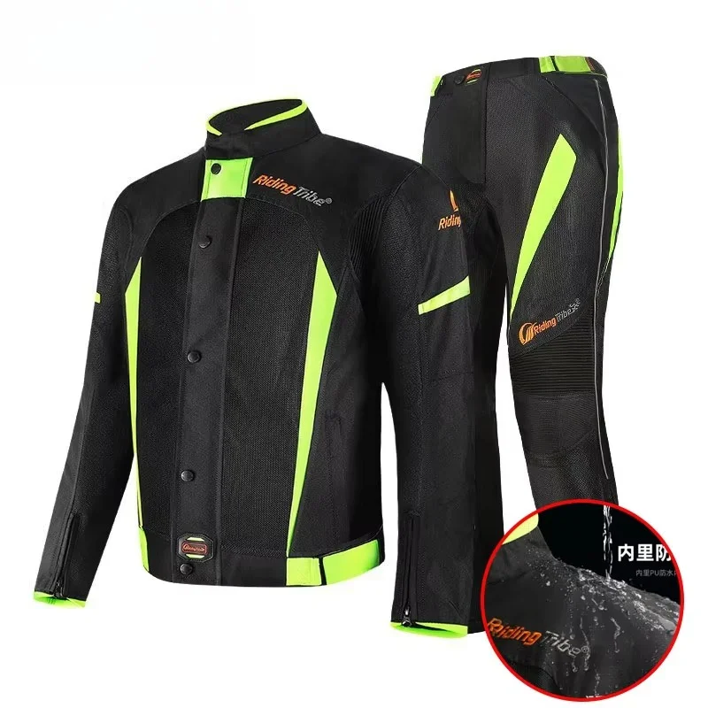 Riding Tribe Motorcycle Riding Suit Set Waterproof Anti Fall Warm Motorcycle Clothing 4 Seasons Winter Motorcycle Suit