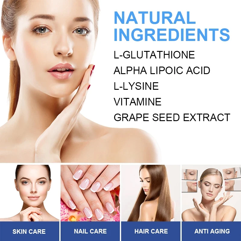 L-Glutathionsupplement-Natuurlijke Antioxidanten, Voedende Gezondheid, Huidverzorging, Niet-Gmo