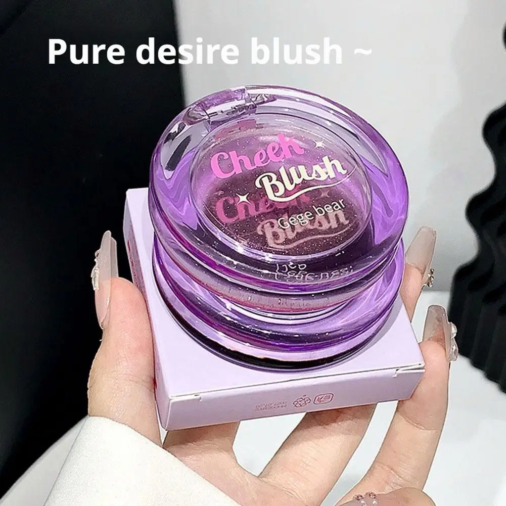 3.5g Transparent Crystal Warm-Colored Blush Natural Lasting Color Rosy Complexion Blush Smooth Natural Perfect Makeup Blush