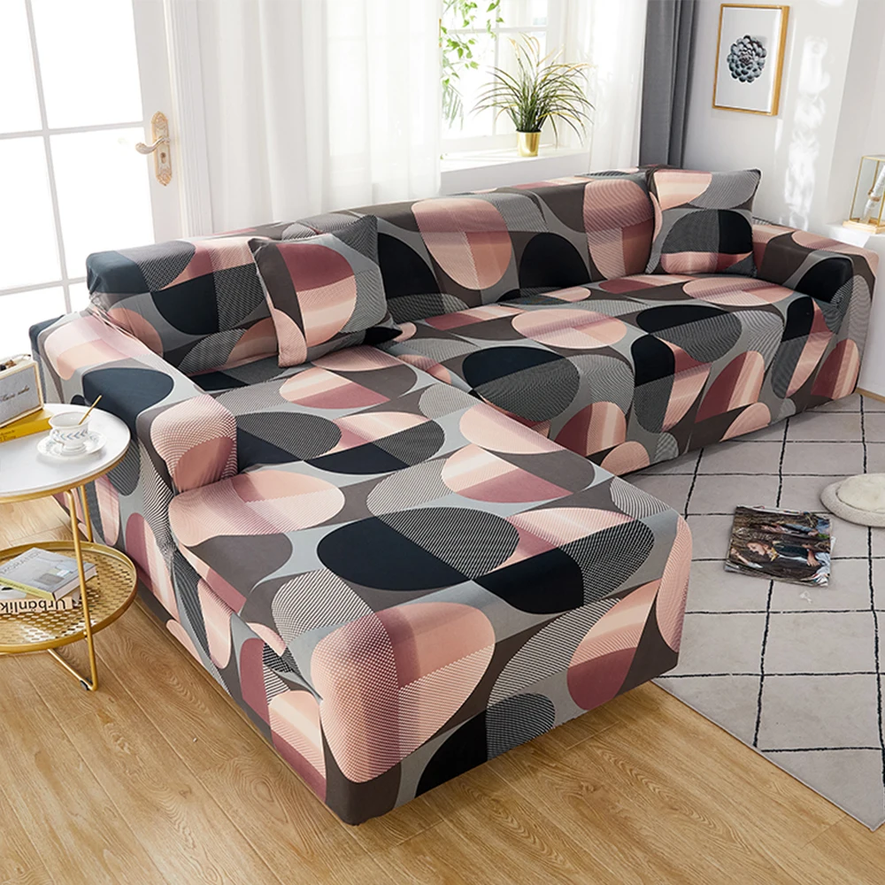 Funda de asiento de sofá para sillones Fundas de cojín elásticas extraíbles Forma de L Sofá esquinero Chaise longue comprar 2 piezas Fundas de sofá