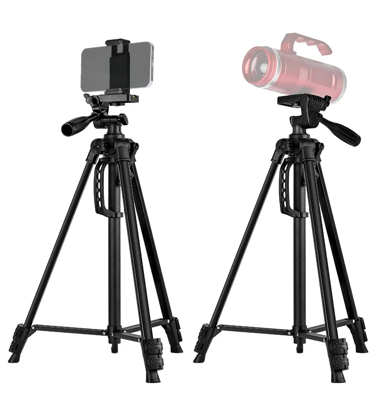 Professional Tripe for Cell Phone F3366T Tripod for Phone Mobile Phone Tripod Camera with Remote Light Night Fishing Light Stand