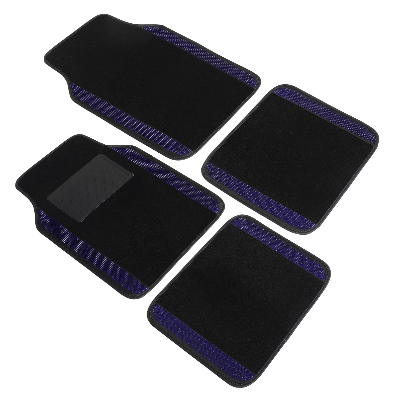 

4Pcs Car Waterproof Nonslip Durable Rhinestone Universal Fit Protective PVC Accessory Cushions Trunk Western Mat