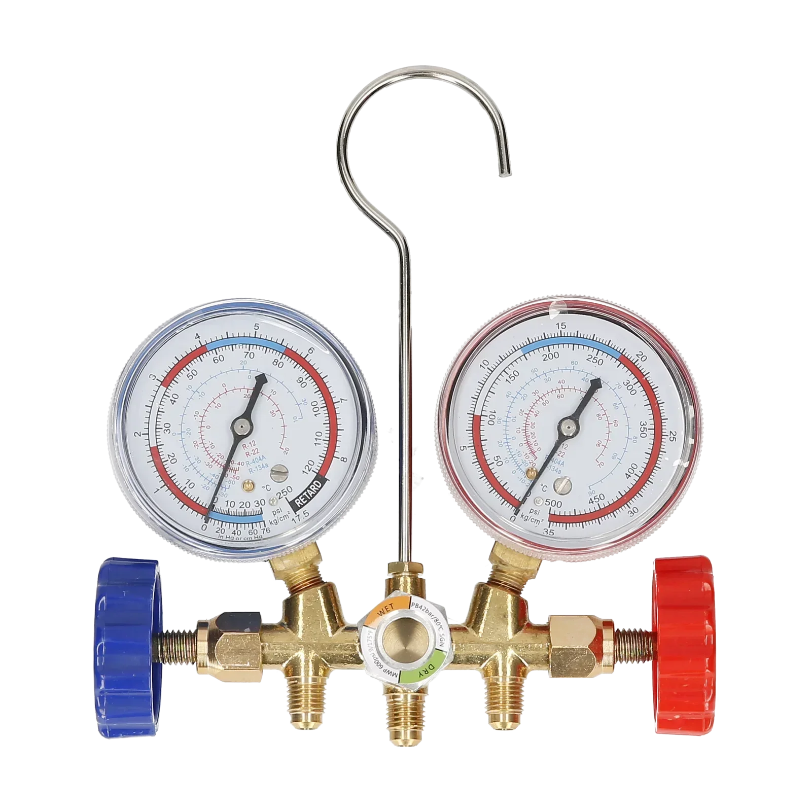 Conditioning For And 3 Air Gauge Freon R134a Hook Diagnostic Gauge Pressure With Way Hose Manifold For Set