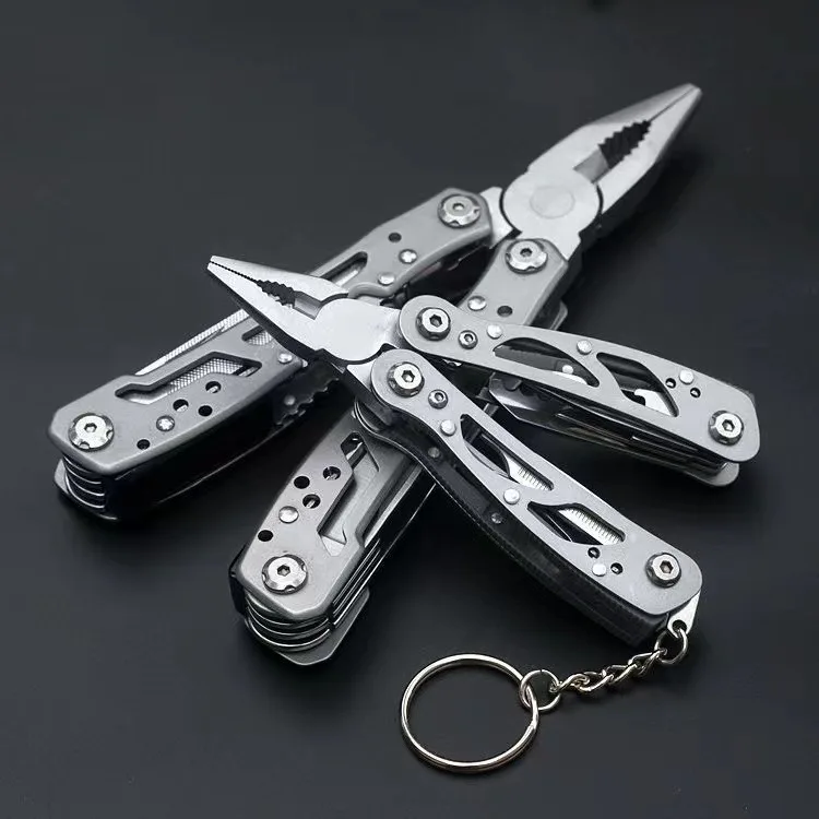 Portable Pocket Multitool 420 Stainless Steel Multitool Pliers Knife Screwdriver for Outdoor Survival Camping Hunting and Hiking