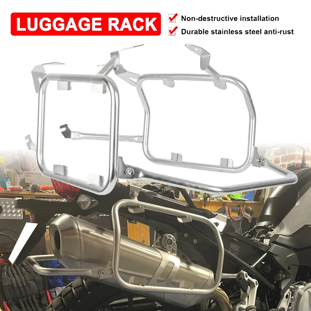 

Motorcycle Pannier Rack Saddlebag Luggage Rack For BMW F750GS F850GS Adventure 2018-2022 2023 2024 Side Trunk Suitcase Bracket