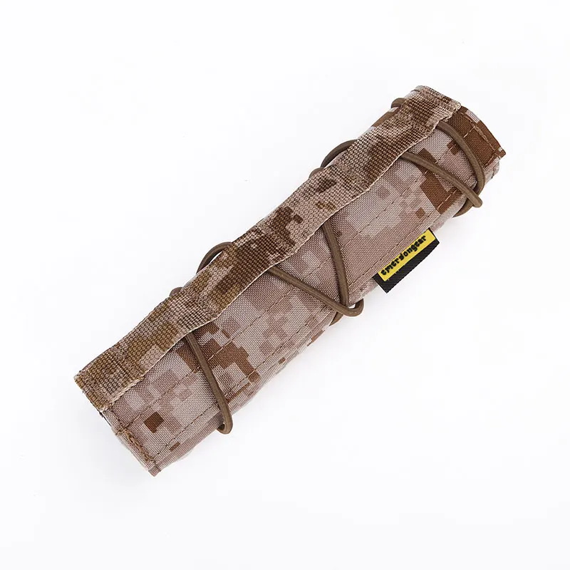 Emersongear Tactical 18cm Airsoft Suppressor Cover Protective Cloth Tool Panel Muffler Case Pouch Bag Hunting Tube Gear