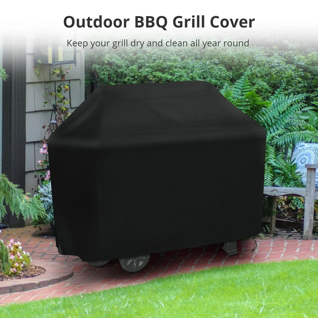 

Крышка для гриля для барбекю 60,2 × 28,3 × 44,1 дюйма, устойчивая к атмосферным воздействиям крышка для газового гриля, регулируемый шнурок, ткань Оксфорд, защитный чехол для гриля для барбекю