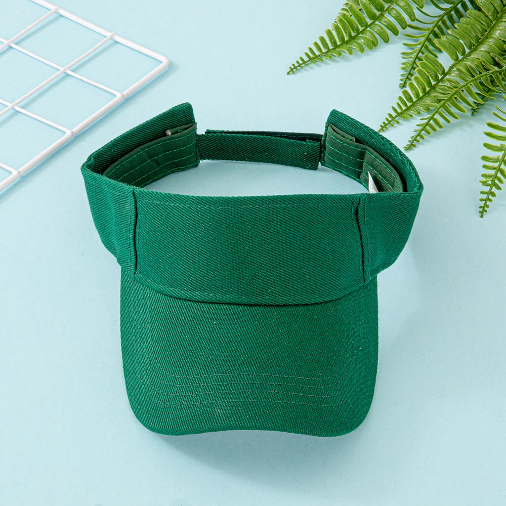 Baumwoll-Sonnenblende für Damen und Herren – Verstellbare Baseballkappe mit offenem Oberteil für Sport, Laufen, Golf, Strand – Mehrere leuchtende Farben – Detail 13