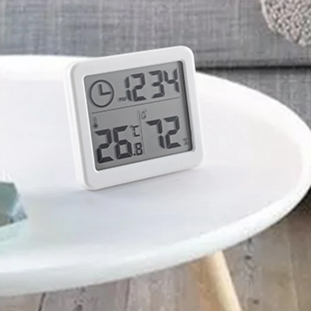 1pc Thin Simple Smart Home Room Electronic Digital HygrographHousehold Thermometer Indoor Dry Humidity Meter Supplies