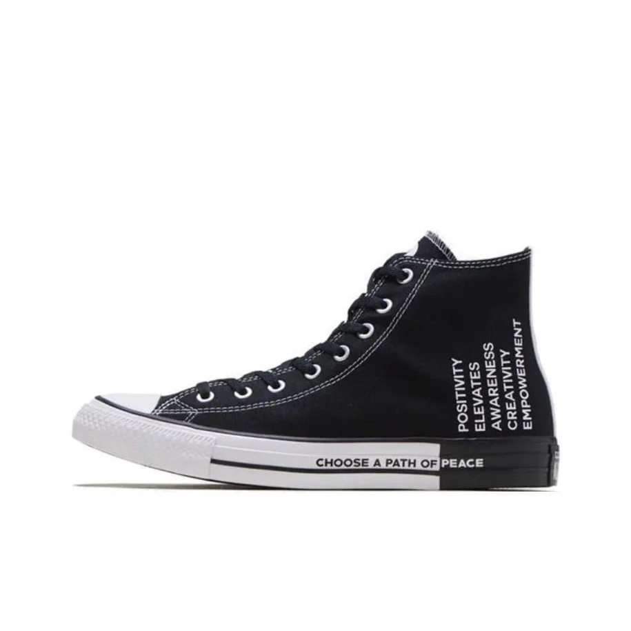 POIZON Chuck Taylor All Star Converse High 'Seek Peace - Preto'