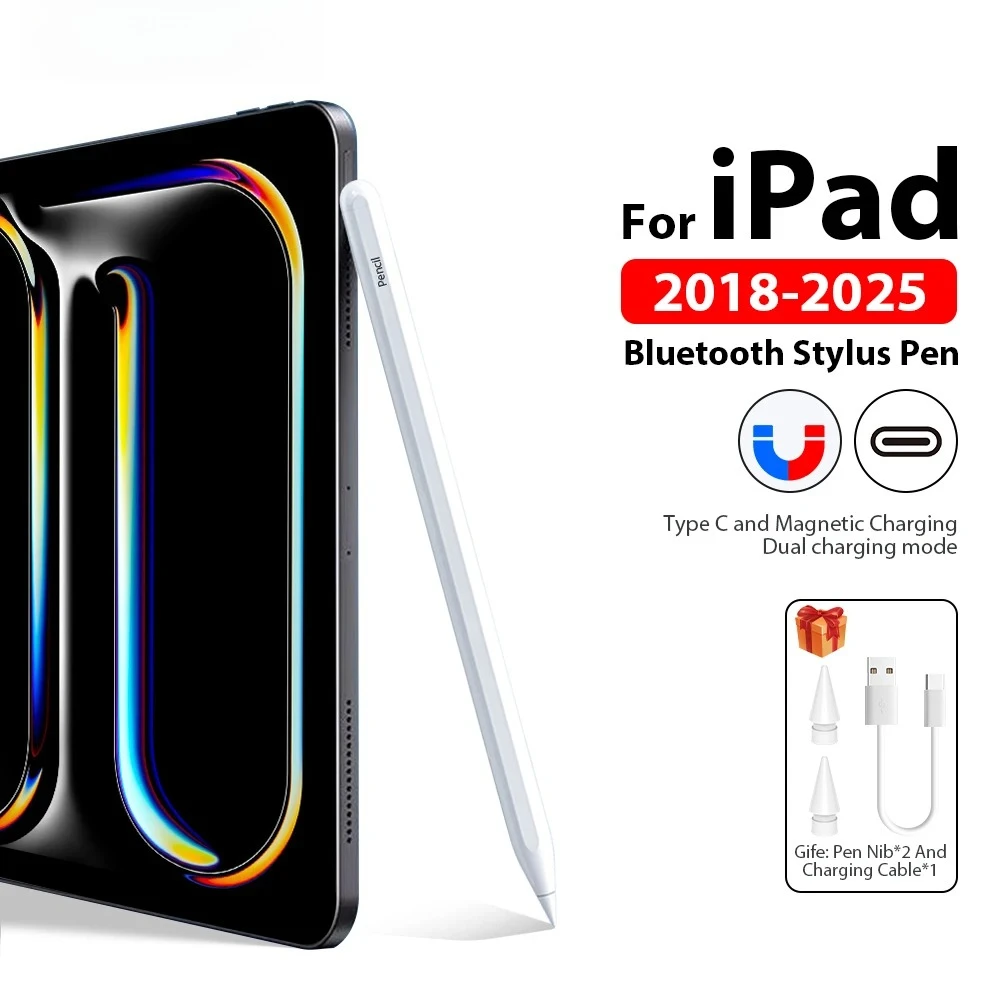 

For Apple Pencil For iPad Pro 11th M5 M4 13 12.9 Stylus Pen Air 11 M3 M2 5 4 A16 10 9 10th 9th Generation Mini 7 2025 Touch Pens