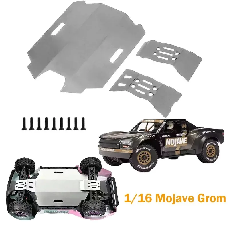 Metall-Chassis-Schutz-Upgrade-Teile für 1/16 ARRMA RC Mojave Grom - Hochwertiges RC-Auto-Zubehör