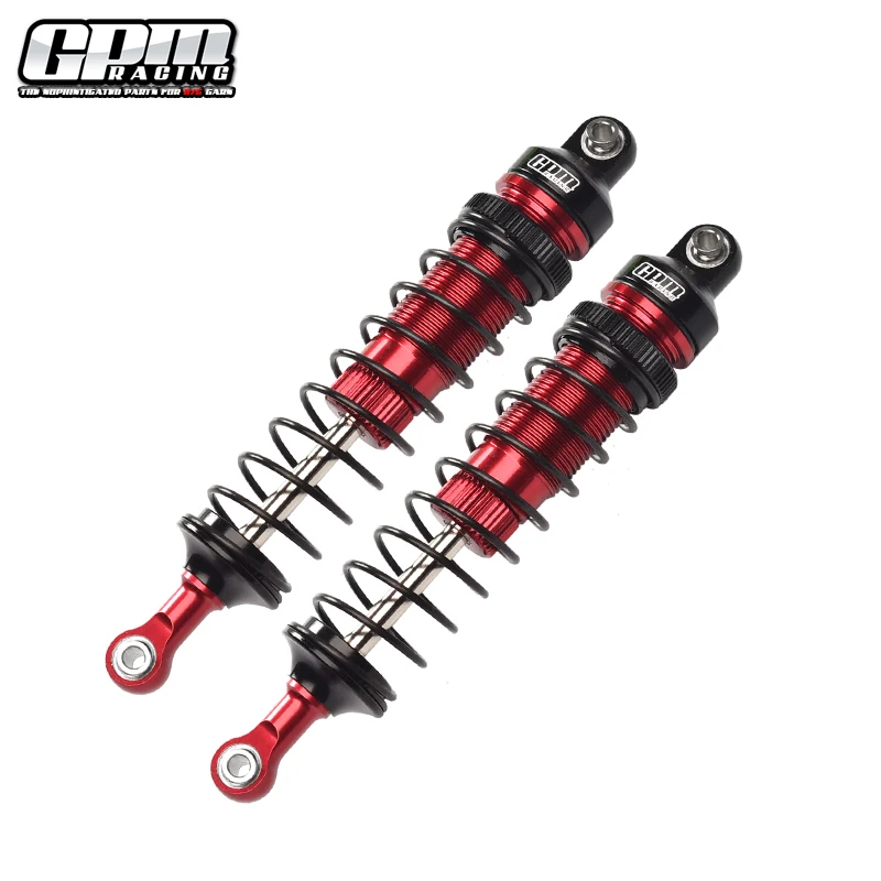 Ammortizzatori a molla regolabili anteriori in alluminio GPM per LOSI 1/10 Baja Rey 1.0