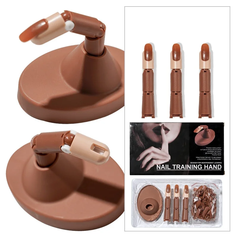 

Activity Finger Manicure Practice Showing Shelf Nail Practice Model With Base Nail Training Hand Manicurist Beginner Manipulator